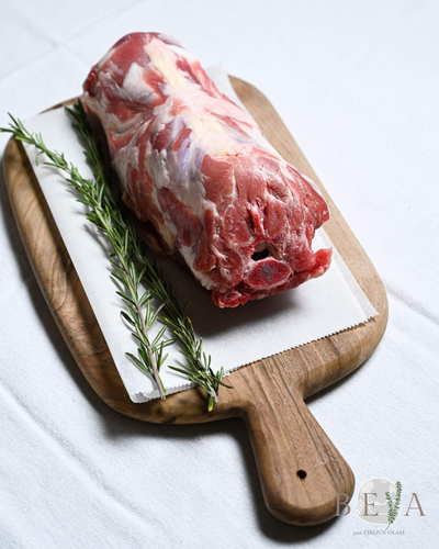 Collier d'agneau avec os