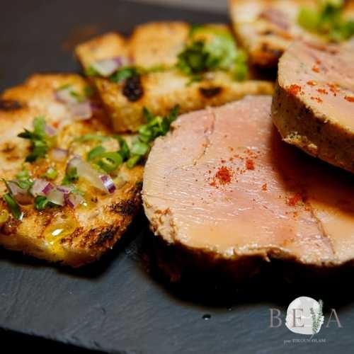Foie gras confit à la figue