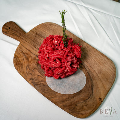 Préparation de viande hachée de boeuf